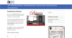Desktop Screenshot of cambioeurosterlina.it