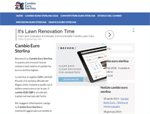 Tablet Screenshot of cambioeurosterlina.it